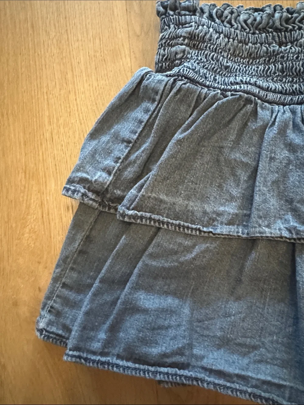 GAP Denim Tiered Mini Skirt - Blue
